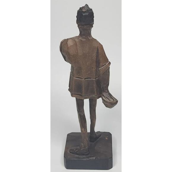Vintage OURO Carved Wooden Statue of a Man from Spain Artesania NO. 580-0 U99 - Picture 4 of 7